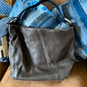 Italian leather shoulder purse